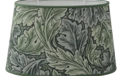 Victorian Leafs Lampskärm Oval 30cm Grön
