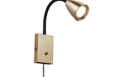 Wanda Vägglampa GU10 matt mässing