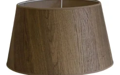 Wood Lampskärm Låg Ø36cm Brun