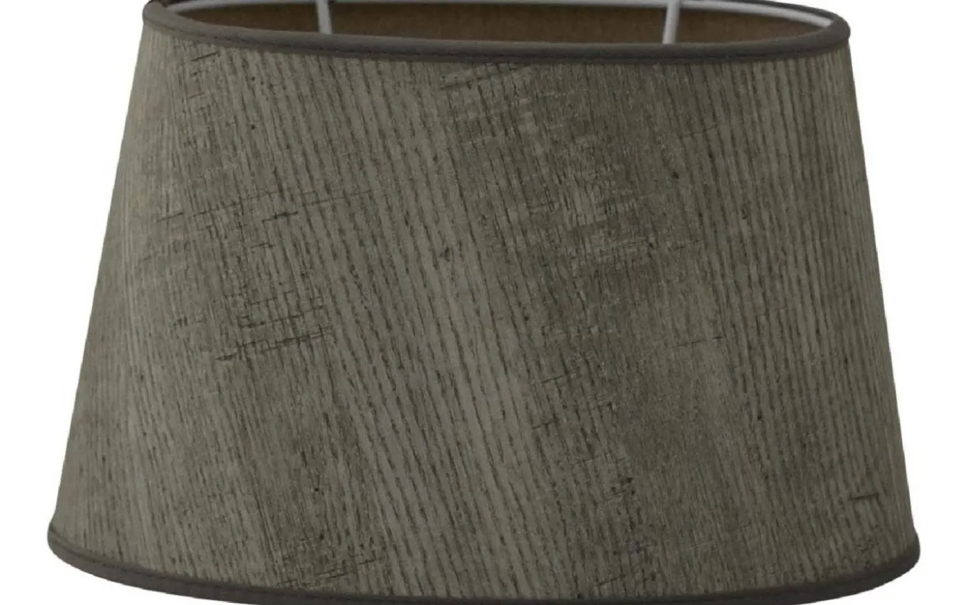 Wood Oval Lampskärm 30cm Natur