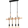 Youngstown Taklampa 70cm 4L Trä/Svart/Hampa