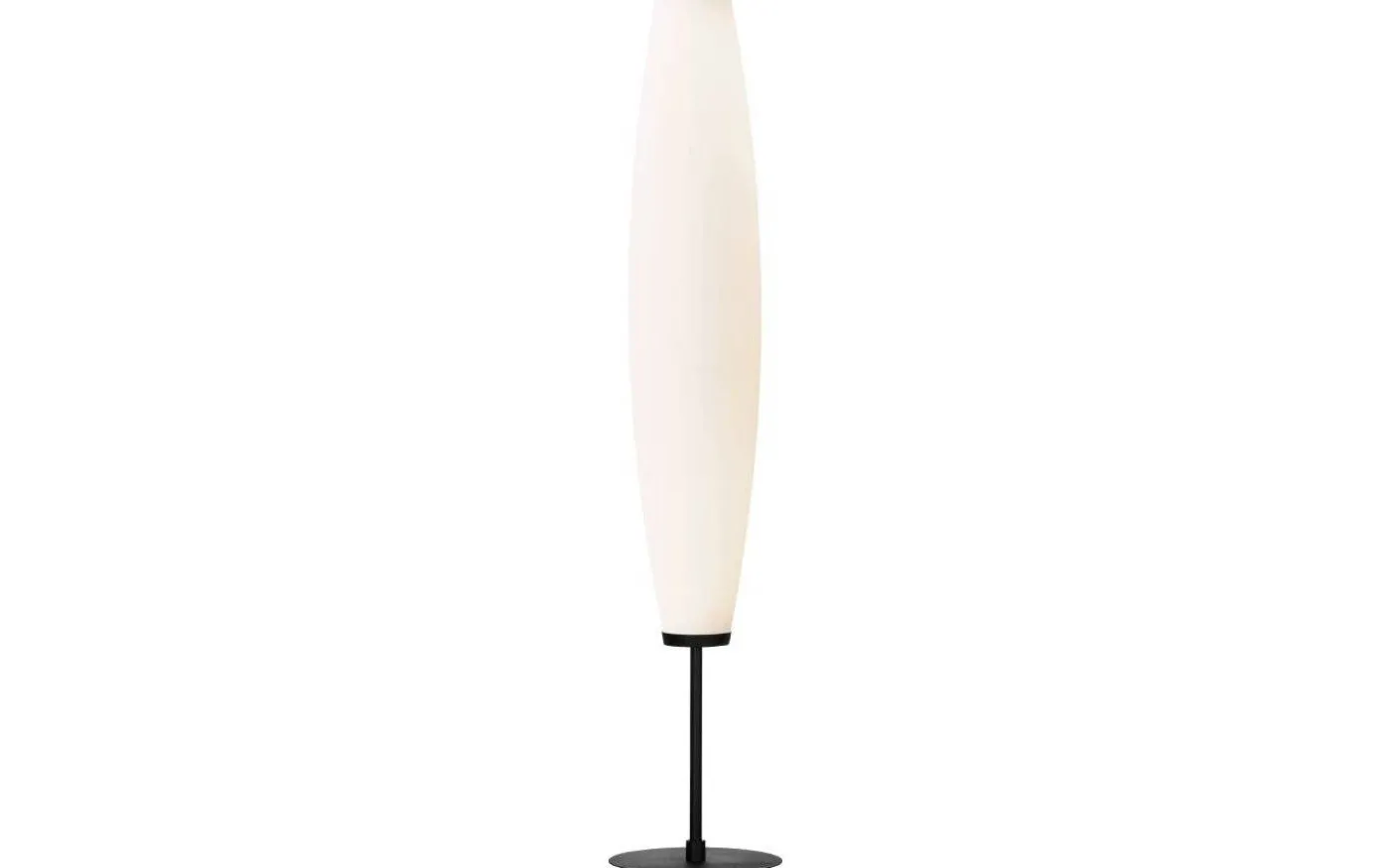 Zenta Golvlampa 135cm LED 16W Svart/Opalglas