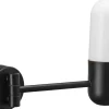 Zeta Vägglampa 23cm Mattsvart IP44
