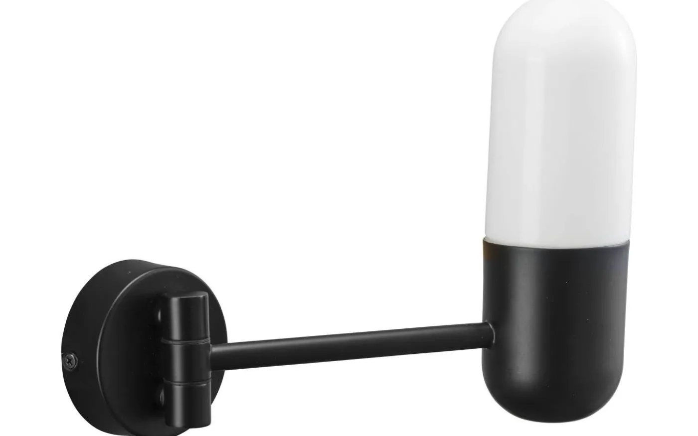 Zeta Vägglampa 23cm Mattsvart IP44