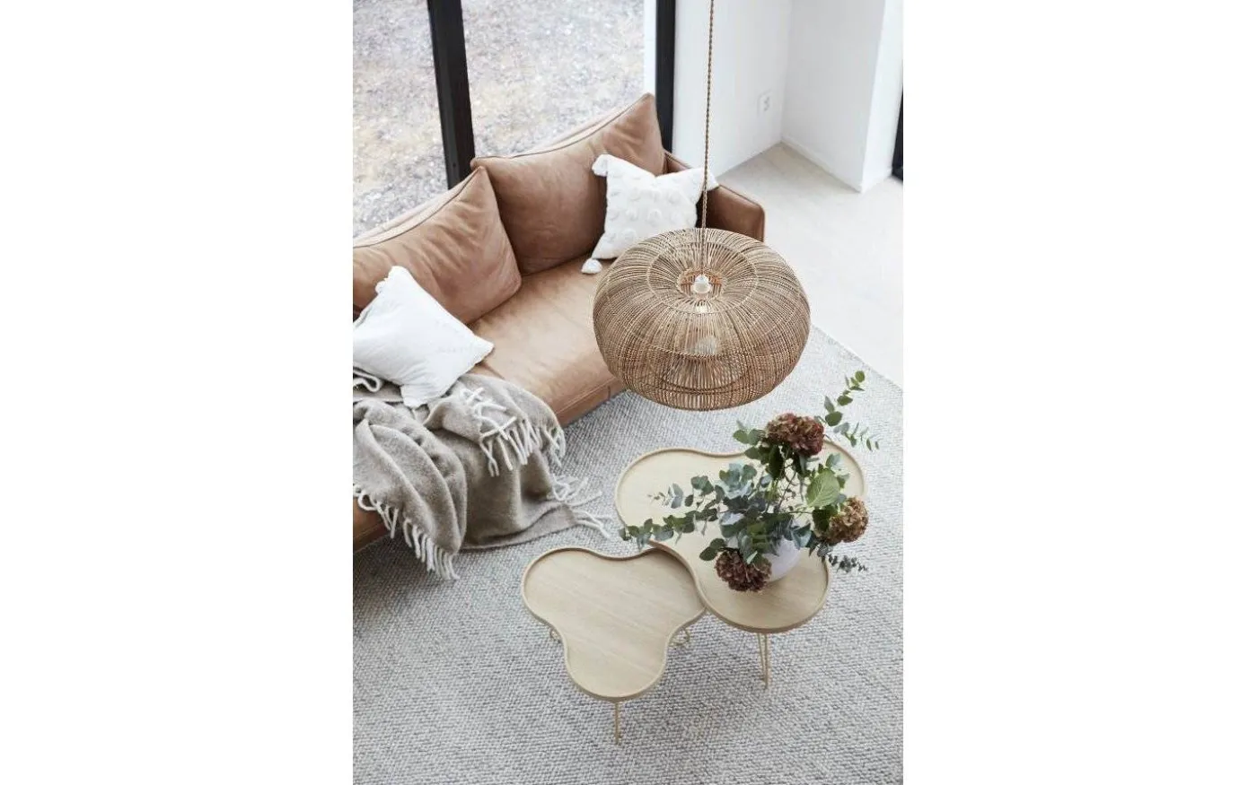 Zuri Taklampa 61cm Natur